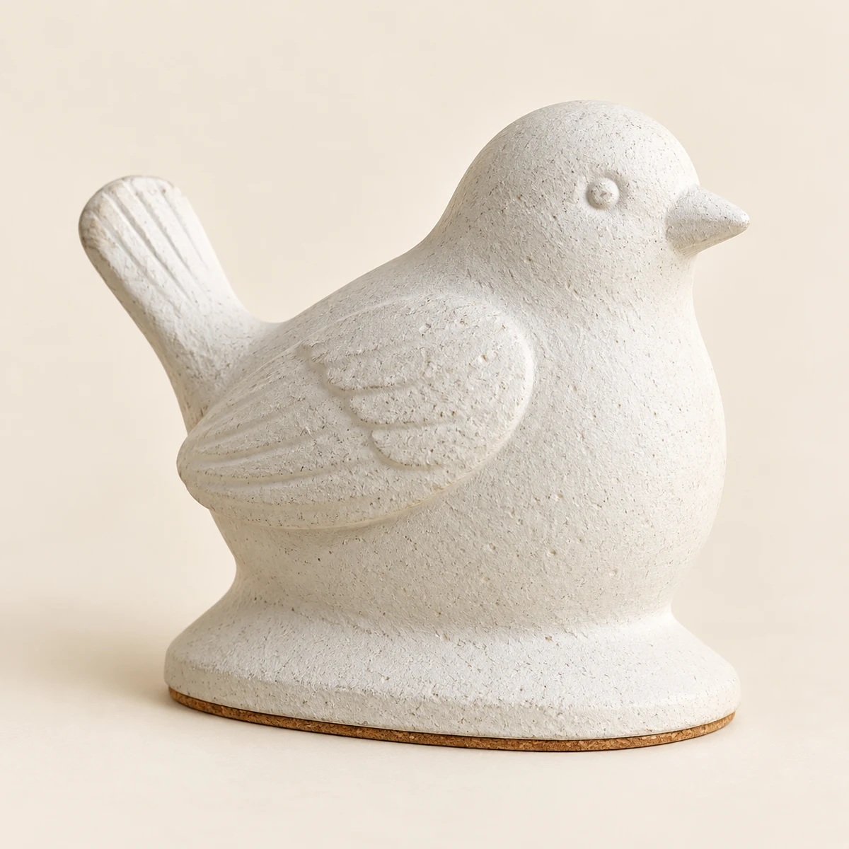 Chalk Garden Dove, Chalk White cast iron bird doorstop